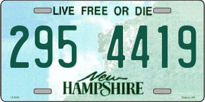 NH license plate 2954419