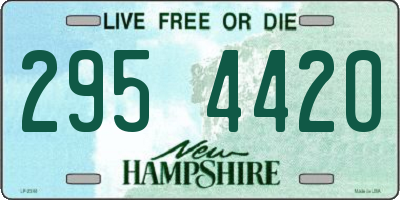NH license plate 2954420