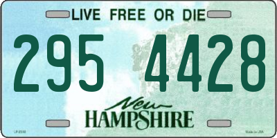 NH license plate 2954428