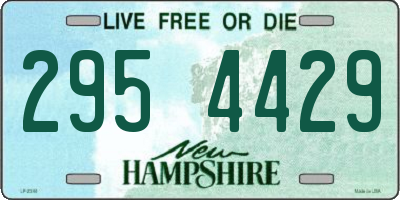 NH license plate 2954429