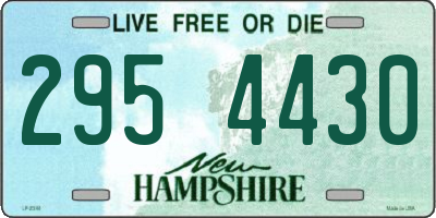 NH license plate 2954430