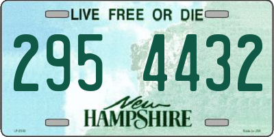 NH license plate 2954432