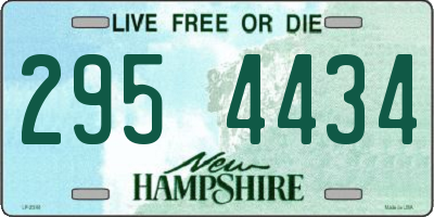 NH license plate 2954434