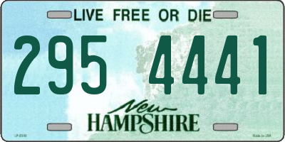 NH license plate 2954441