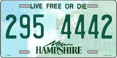 NH license plate 2954442