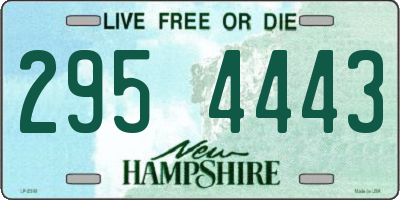 NH license plate 2954443