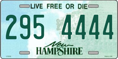 NH license plate 2954444