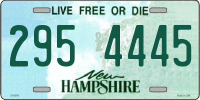 NH license plate 2954445