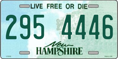 NH license plate 2954446