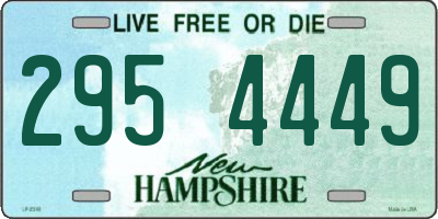 NH license plate 2954449