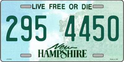 NH license plate 2954450