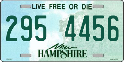 NH license plate 2954456