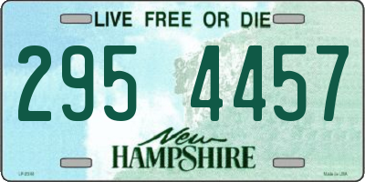 NH license plate 2954457