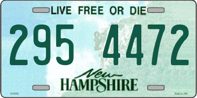 NH license plate 2954472