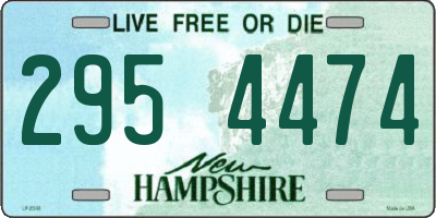 NH license plate 2954474