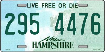 NH license plate 2954476