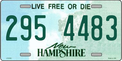 NH license plate 2954483