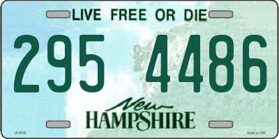 NH license plate 2954486