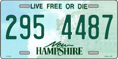 NH license plate 2954487
