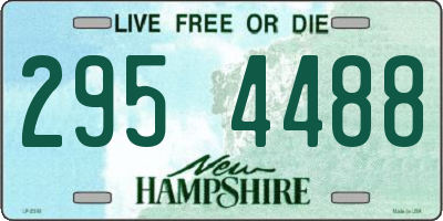 NH license plate 2954488