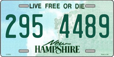 NH license plate 2954489