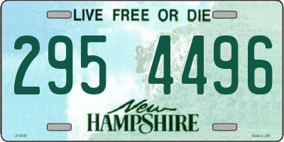 NH license plate 2954496