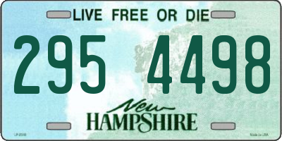 NH license plate 2954498