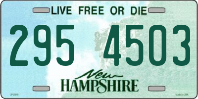 NH license plate 2954503