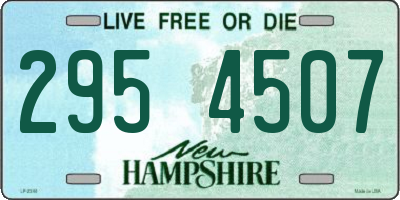 NH license plate 2954507