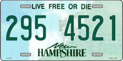 NH license plate 2954521