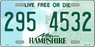 NH license plate 2954532