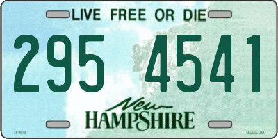 NH license plate 2954541