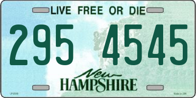 NH license plate 2954545