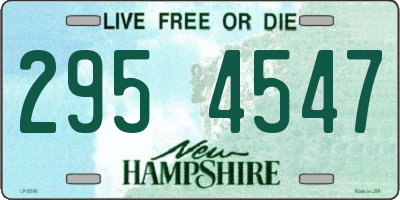 NH license plate 2954547