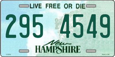 NH license plate 2954549