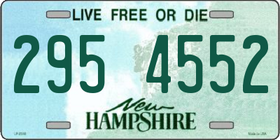 NH license plate 2954552