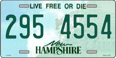 NH license plate 2954554