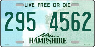 NH license plate 2954562