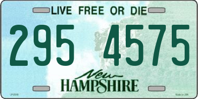 NH license plate 2954575