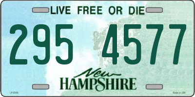 NH license plate 2954577