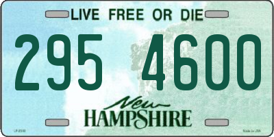NH license plate 2954600