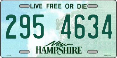 NH license plate 2954634
