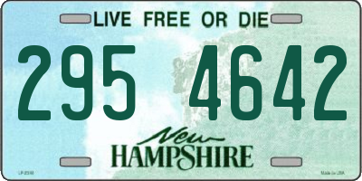 NH license plate 2954642