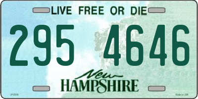 NH license plate 2954646
