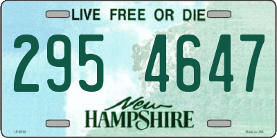 NH license plate 2954647