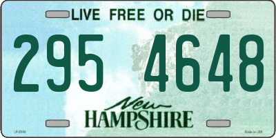 NH license plate 2954648