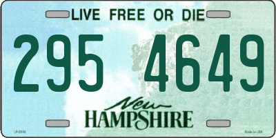NH license plate 2954649