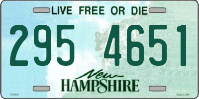 NH license plate 2954651