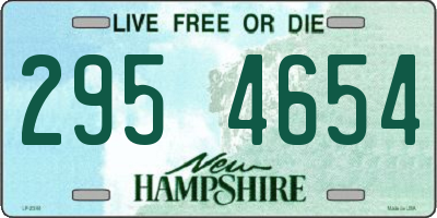 NH license plate 2954654
