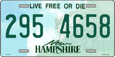 NH license plate 2954658